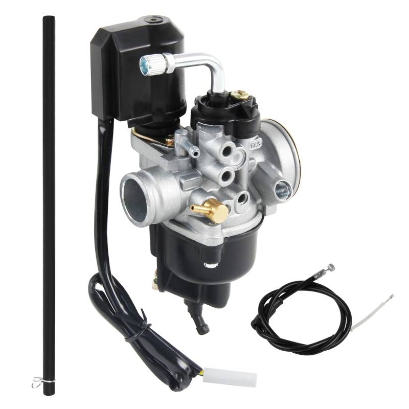 DOCAS 17.5mm Vergaser mit Ölablass, Ersatzvergaser mit 17.5mm Durchlass mit E-Choke für Scooters de 50cc Piaggio Gilera(Stil 2) von DOCAS
