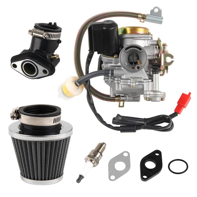 DOCAS GY6 50cc Vergaser,Hochleistungs-Vergaser pass für 4-Takt 49CC 50 CC 80CC 139QMB PD18J Dirt Bike Motocross Motorrad Go Karts Scooter Quad ATV von DOCAS