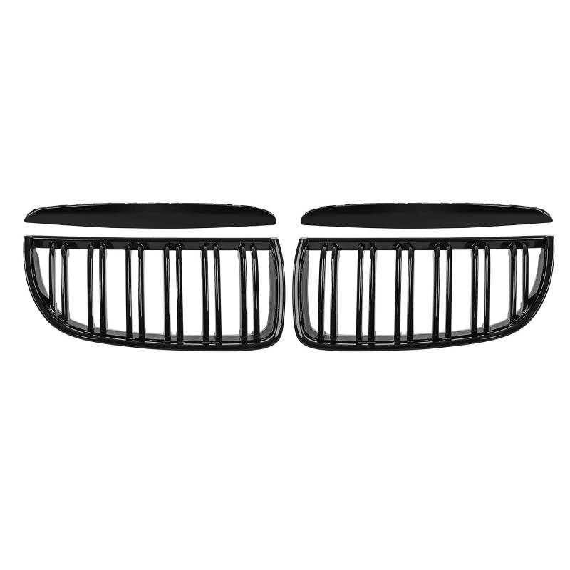 DOCAS Kühlergrill für 3er E90 E91 2005-2008 Nieren Doppelsteg Sport Glanz Schwarz von DOCAS