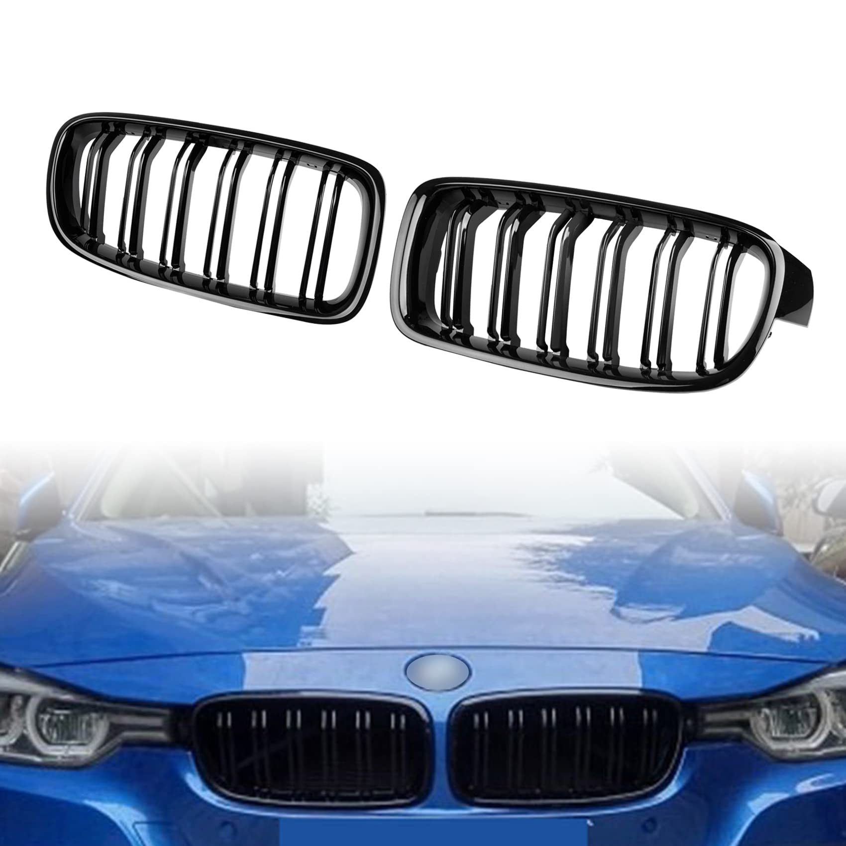 DOCAS Kühlergrill für 3er F30 F31 F35 2012-2018 Nieren Doppelsteg Sport Glanz Schwarz DOCAS Kühlergrill für 3er F30 F31 F35 2012-2018 Nieren Doppelsteg Sport Glanz Schwarz von DOCAS
