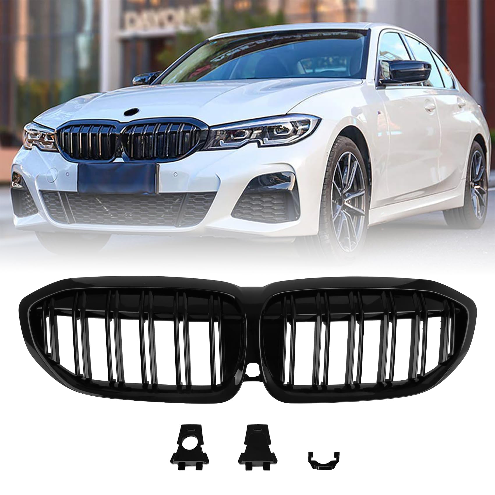 DOCAS Kühlergrill für 3er G20 G21 2019-2022 Nieren Doppelsteg Sport Glanz Schwarz DOCAS Kühlergrill für 3er G20 G21 2019-2022 Nieren Doppelsteg Sport Glanz Schwarz von DOCAS