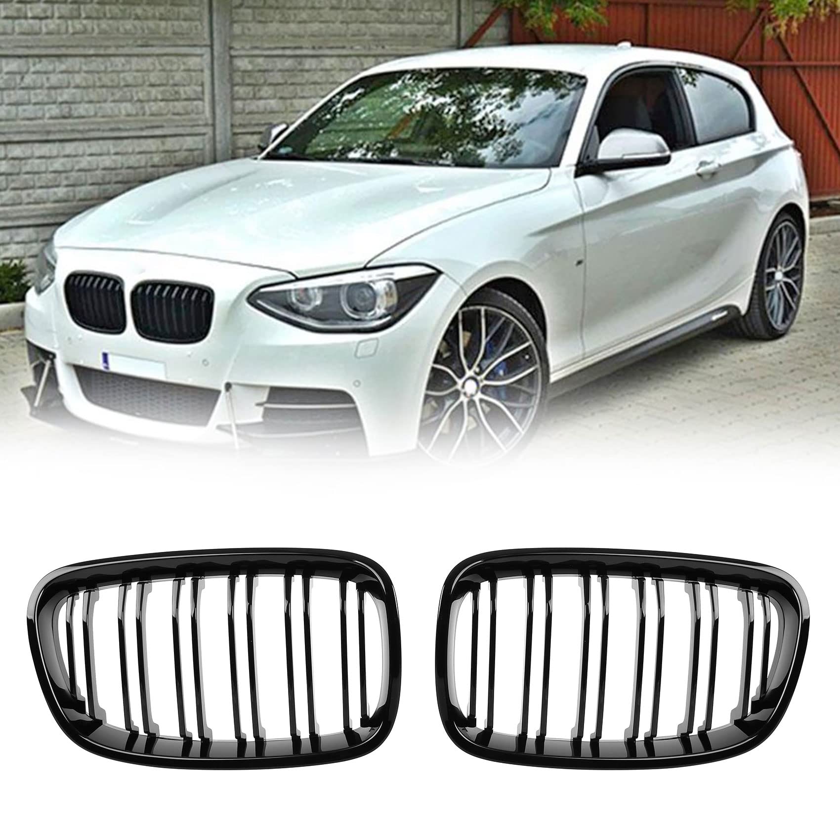 DOCAS Radiator Grille for 1 Series F20 F21 2011-2014 Kidney Double Bridge Sport Gloss Black DOCAS Radiator Grille for 1 Series F20 F21 2011-2014 Kidney Double Bridge Sport Gloss Black von DOCAS