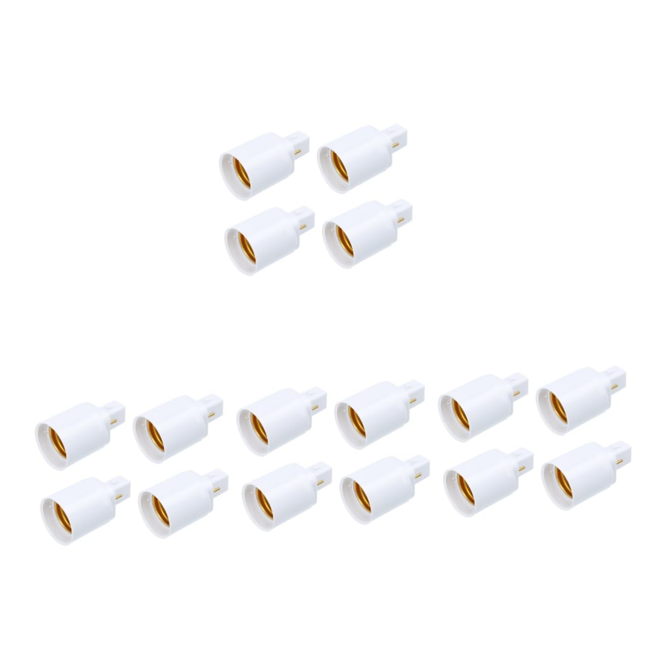 DOITOOL 16 Stück G24D-Umwandlung Lampenkopf-Stecker-Adapter E12-Glühbirnen E27-Glühbirne G24 Auf E27-Adapter E27-Fassungshalter-Adapter Glühbirnen-Fassungshalter Lampenfassung DOITOOL 16 Stück G24D-Umwandlung Lampenkopf-Stecker-Adapter E12-Glühbirnen E27-Glühbirne G24 Auf E27-Adapter E27-Fassungshalter-Adapter Glühbirnen-Fassungshalter Lampenfassung von DOITOOL