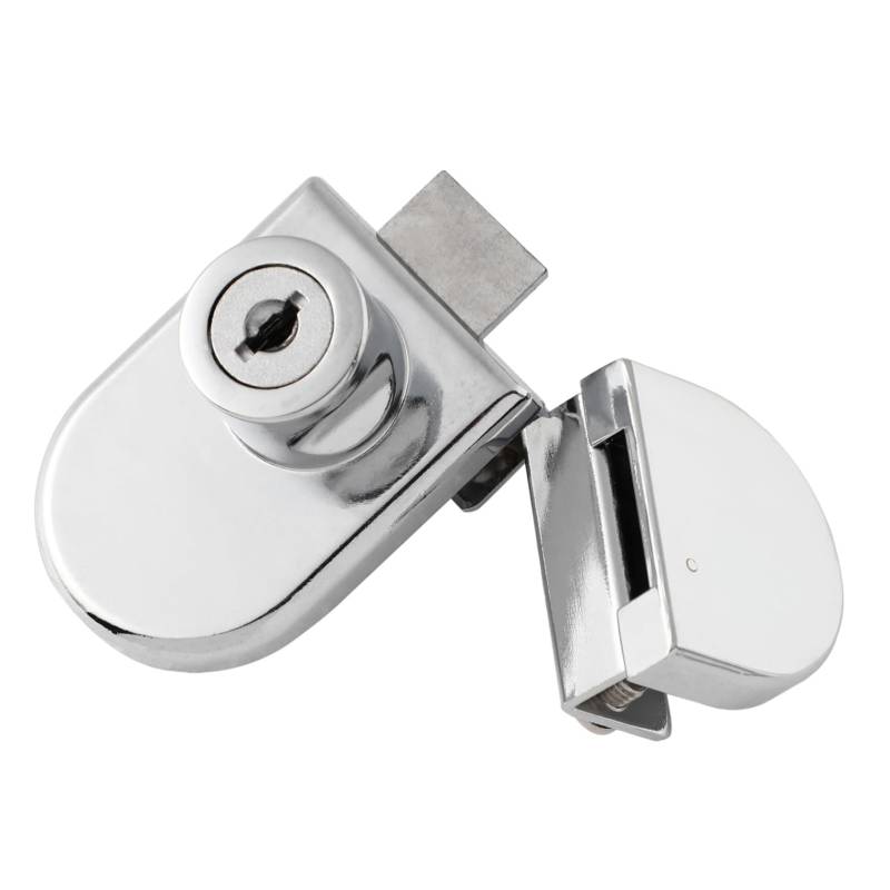 DOITOOL 1pc Sicher Zink-Legierung Türschloss Schrank Schloss Latch für Glas Möbel Haushalt Telefon Zähler von DOITOOL