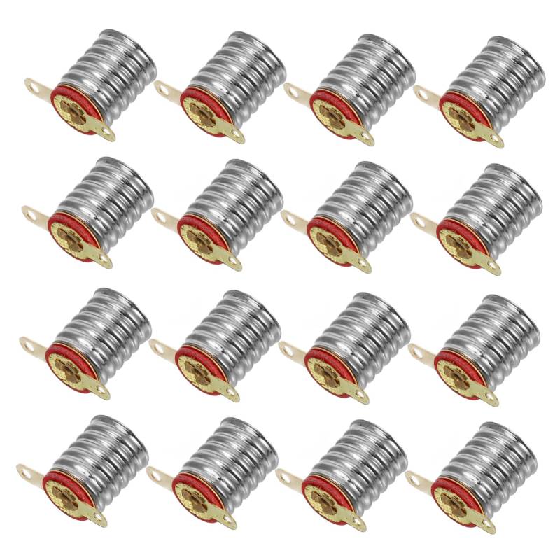 DOITOOL 20 Stück E10 Mini- -lampensockel-set Lampenfassung für Beleuchtung Physik-experiment für Studenten Lampenhalterung -lampen-befestigungsschraube von DOITOOL