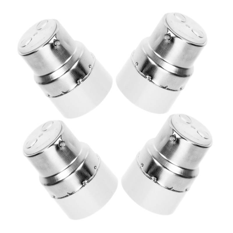 DOITOOL 4 Stück Glühbirnen-sockel-adapter, Lampenfassung-konverter Für Deckenleuchte, Lampensockel, Konverter, Lampensockel-adapter, B22 Auf E14-adapter von DOITOOL