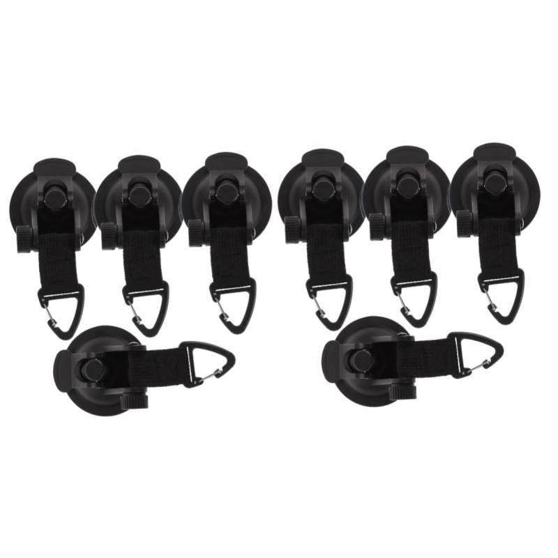 DOITOOL 8 Stück Zelt-Saugnapf Wohnmobil-Markise Für Den Außenbereich Zeltplane Spanngurte Große Saugnapf-Haken Planenbefestigungen Markisen-Clips Vakuumsauger von DOITOOL