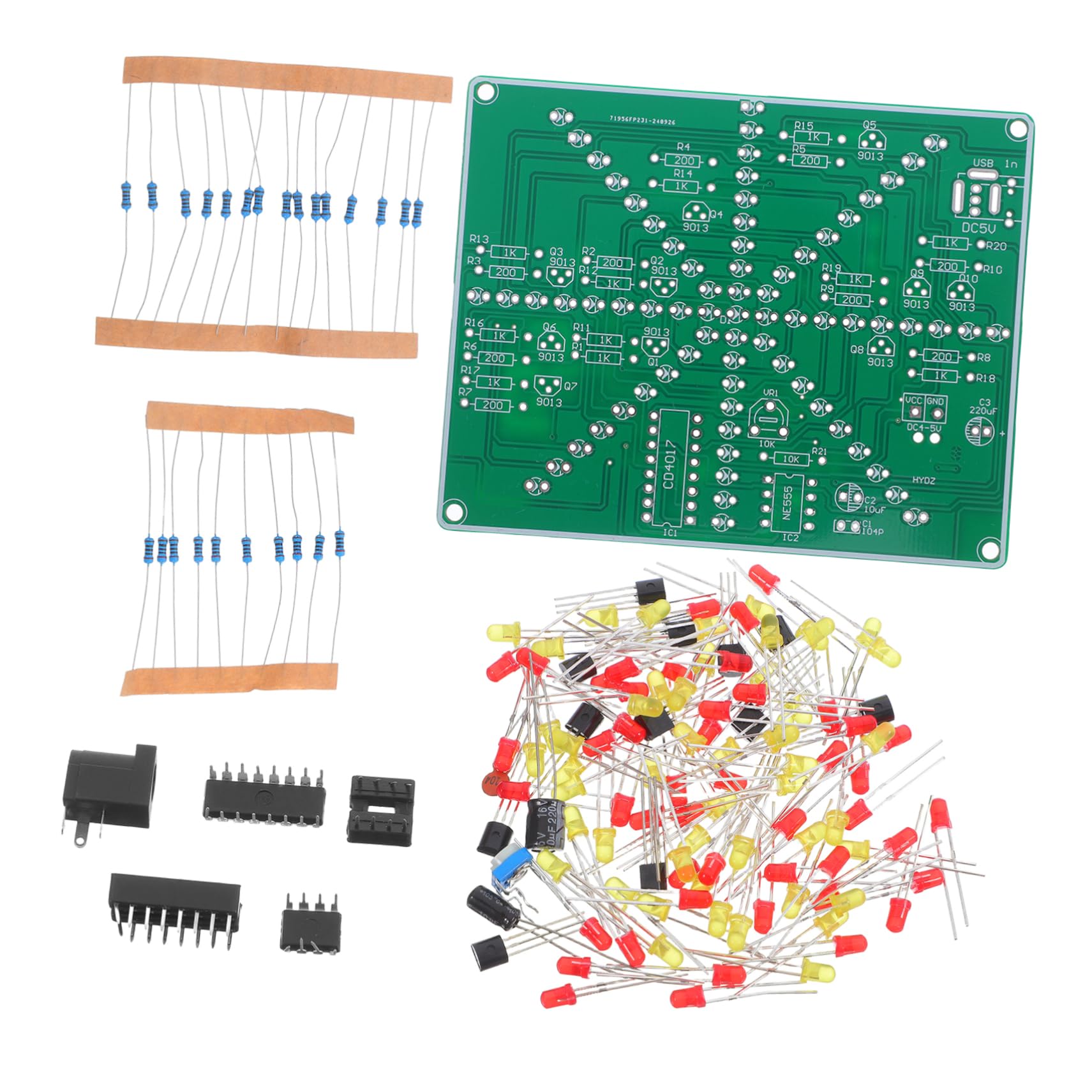 DOITOOL Explosionslicht Kit LED Licht Löt Kit Schaltungs Experimentier Kit DIY LED Projekt Kit DIY Löt Übungs Kit Speed Flow LED Übung DIY Lötbrett Aus Kunststoff DOITOOL Explosionslicht Kit LED Licht Löt Kit Schaltungs Experimentier Kit DIY LED Projekt Kit DIY Löt Übungs Kit Speed Flow LED Übung DIY Lötbrett Aus Kunststoff von DOITOOL