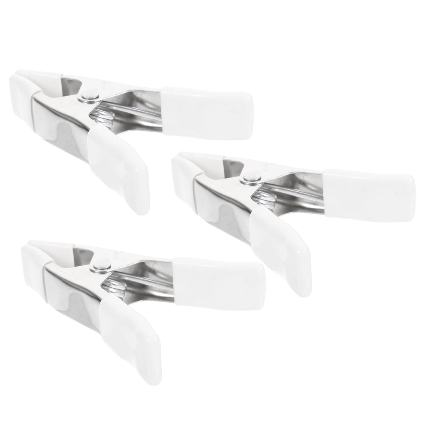 DOITOOL Klemmzwingen, 3 Stück Hintergrundklemmen Holzbearbeitungsklemmen Federklemmen Klemmen Für Hintergrundständer Robuste Kleine Robuste Hintergrundständer-Clips , Federklemmen Weiss Klemmen von DOITOOL