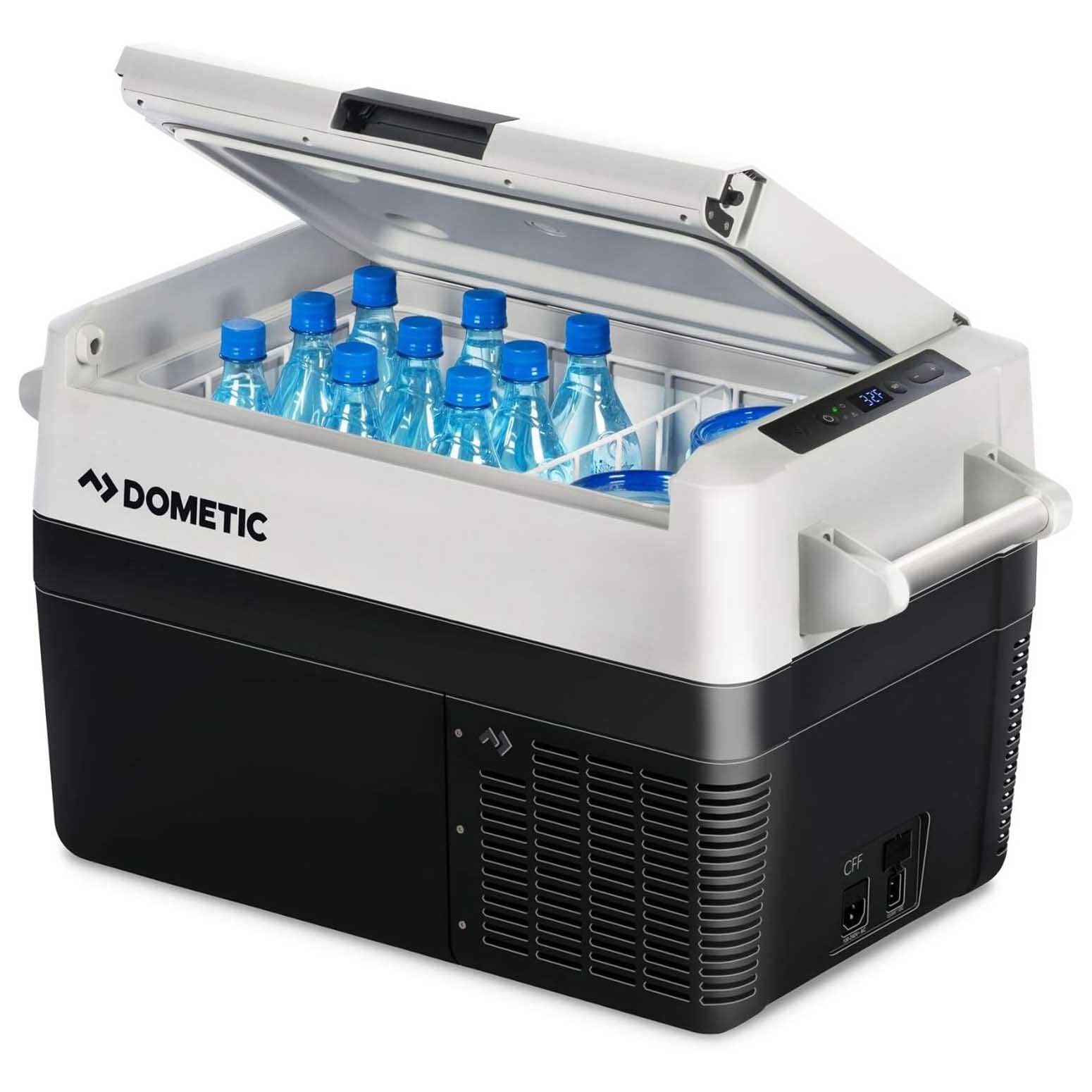 DOMETIC CoolFreeze CFF 35, tragbare elektrische Kompressor-Kühlbox, 34 Liter, 12/24 V und 230 V für Auto, Lkw, Boot, Reisemobil und Steckdose von DOMETIC