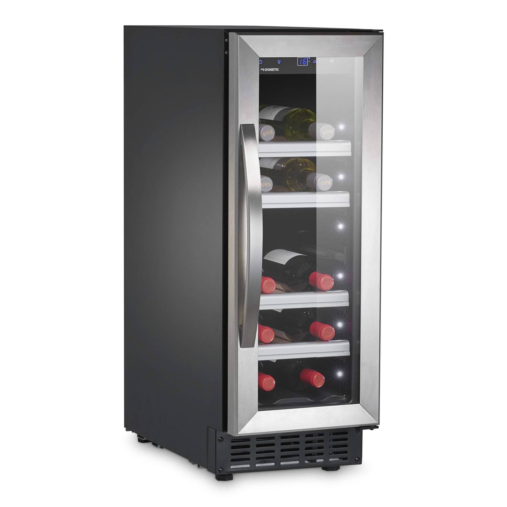 DOMETIC C20G Kompressor-Weinkühlschrank mit Glastür für 20 Flaschen ideal für die Wein-Präsentation in Restaurants, Bistros oder Hotels von DOMETIC