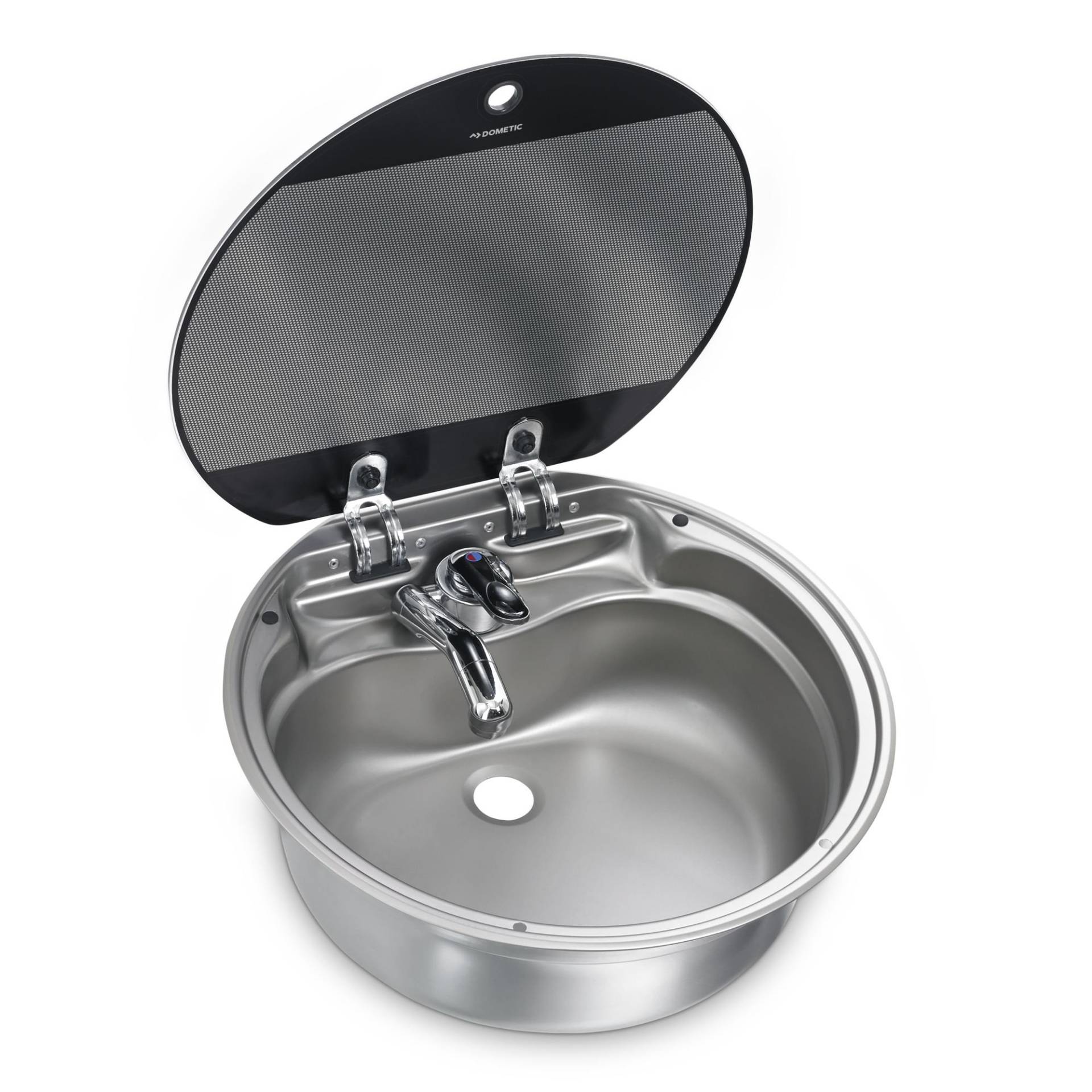 DOMETIC SNG 420 Runde Spüle mit Glasabdeckung, Ø 420 mm, Waschbecken, Edelstahl DOMETIC SNG 420 Runde Spüle mit Glasabdeckung, Ø 420 mm, Waschbecken, Edelstahl von DOMETIC