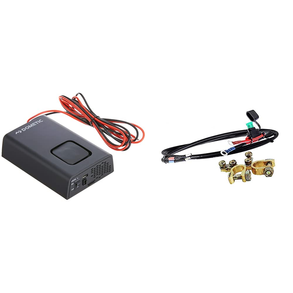 DOMETIC SinePower DSP 412 - Sinus-Wechselrichter, 350 W, 12 V I Mobile "Steckdose" & Offgridtec Batteriekabel mit Flachsicherungshalter, 30 A Sicherung und Batteriepolklemmen, 1,5 m DOMETIC SinePower DSP 412 - Sinus-Wechselrichter, 350 W, 12 V I Mobile "Steckdose" & Offgridtec Batteriekabel mit Flachsicherungshalter, 30 A Sicherung und Batteriepolklemmen, 1,5 m von DOMETIC