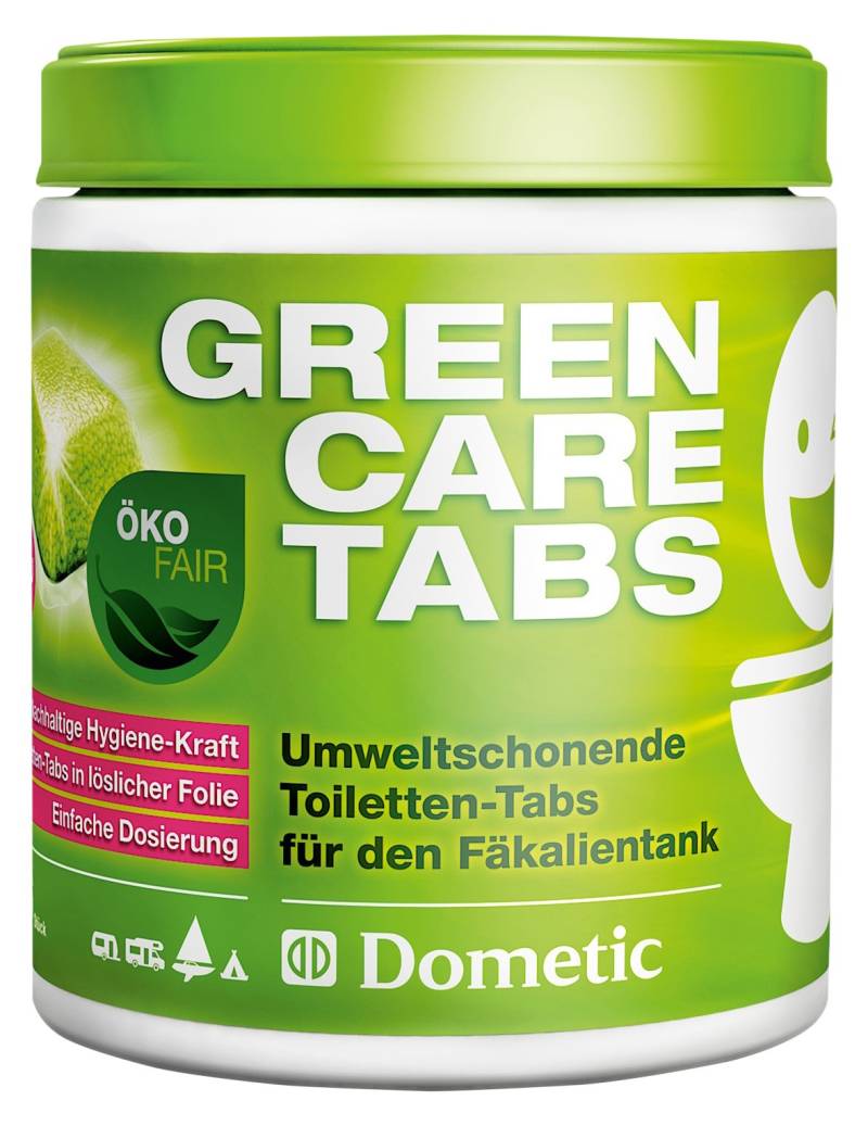 Dometic Green-Care Tabs fürs Camping-WC: Hochwirksamer Sanitär-Reiniger für ihre Chemie-Toilette. Zersetzt Fäkalien und verh. unangenehme Gerüche. Die umwelt-schonende Alternative zu Sanitär-Flüssigkeit. von DOMETIC