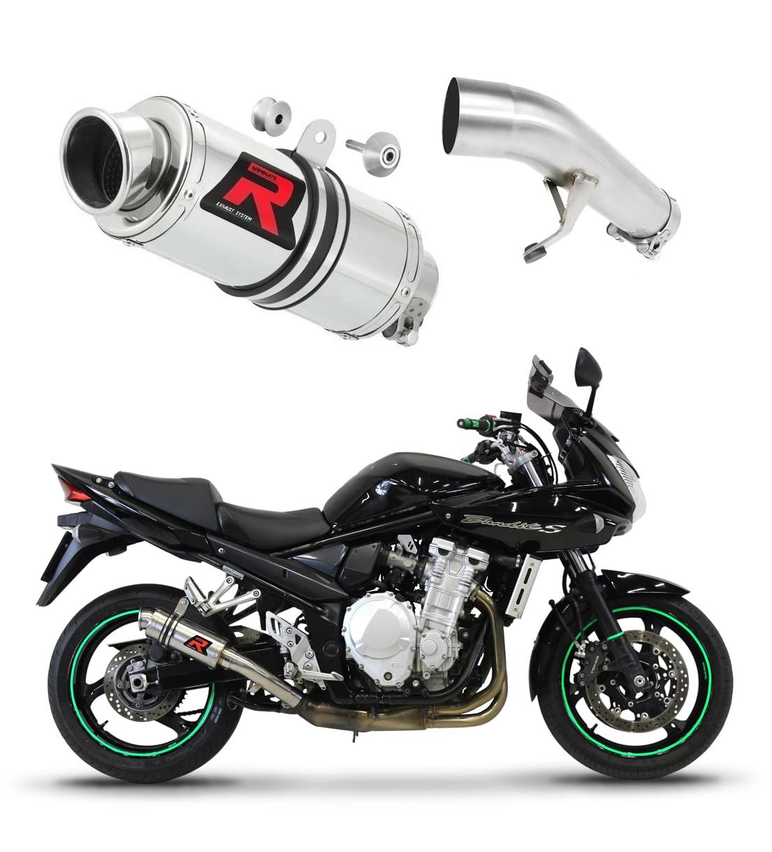 DOMINATOR Schalldämpfer Auspuff GP1 kompatibel mit GSF 650 BANDIT N/S 2007-2016 DOMINATOR Schalldämpfer Auspuff GP1 kompatibel mit GSF 650 BANDIT N/S 2007-2016 von DOMINATOR EXHAUST SYSTEM
