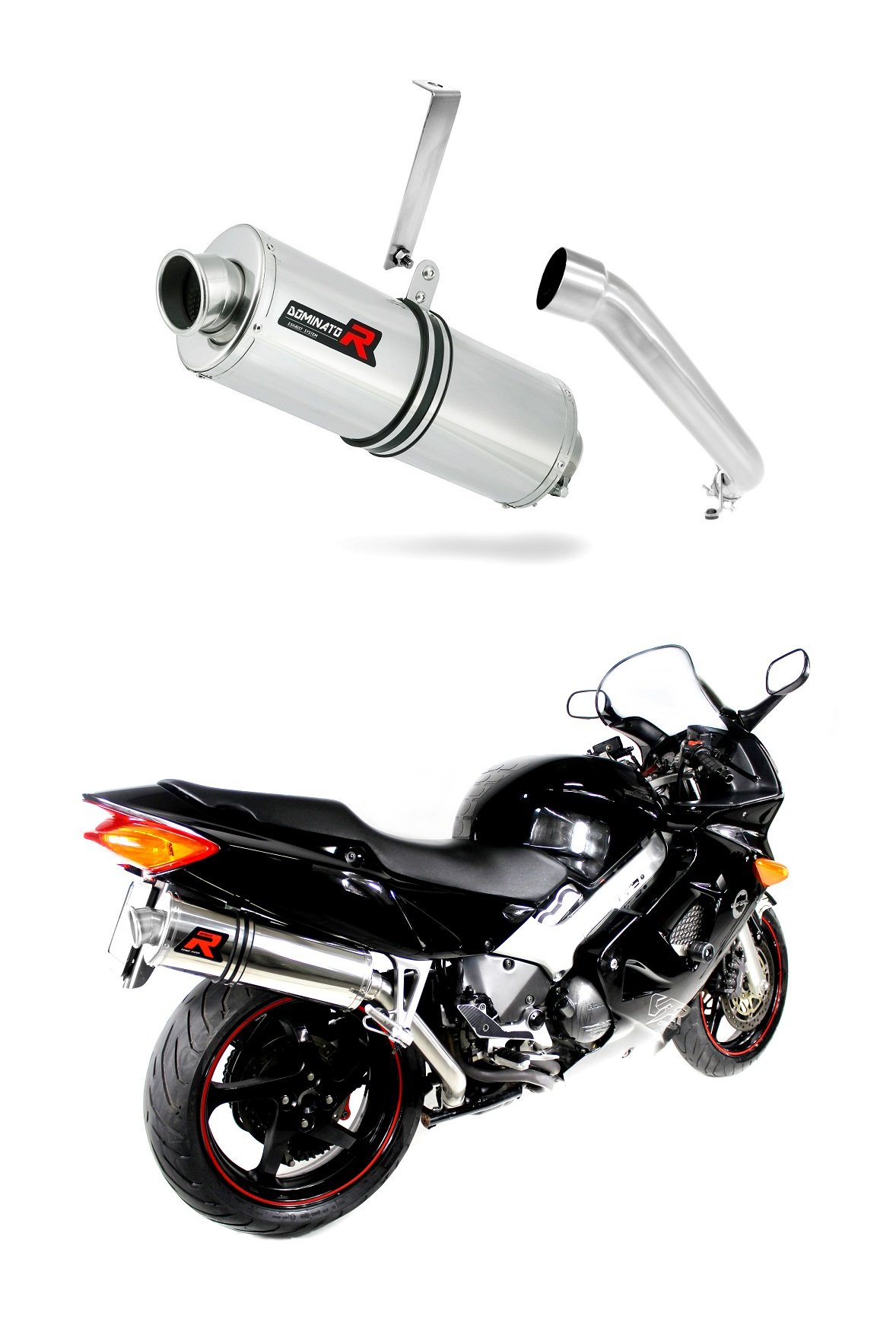 DOMINATOR Schalldämpfer Auspuff OV kompatibel mit VFR 800 Fi 1998-2001 HI Level DOMINATOR Schalldämpfer Auspuff OV kompatibel mit VFR 800 Fi 1998-2001 HI Level von DOMINATOR EXHAUST SYSTEM