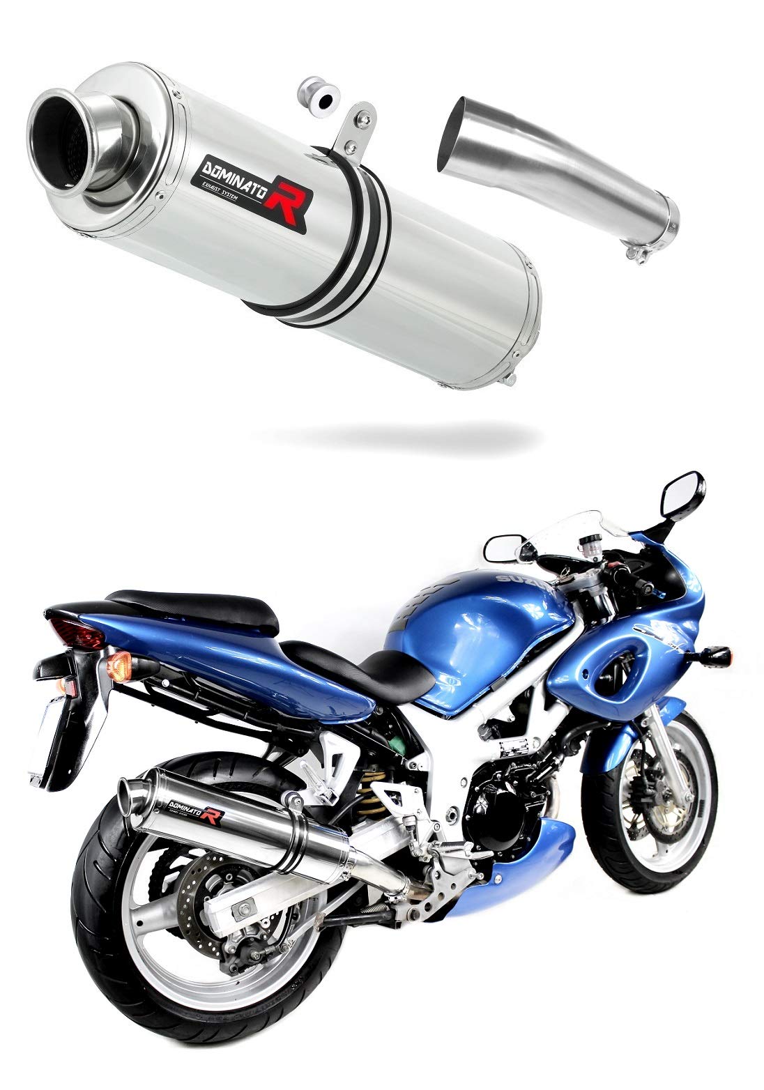 DOMINATOR Schalldämpfer Auspuff ST kompatibel mit SV 650 S 1999-2002 DOMINATOR Schalldämpfer Auspuff ST kompatibel mit SV 650 S 1999-2002 von DOMINATOR EXHAUST SYSTEM