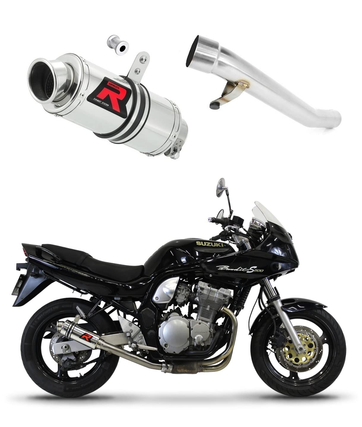 DOMINATOR Sportauspuff GP1 kompatibel mit GSF Bandit N/S 600 1995-1999 von DOMINATOR EXHAUST SYSTEM