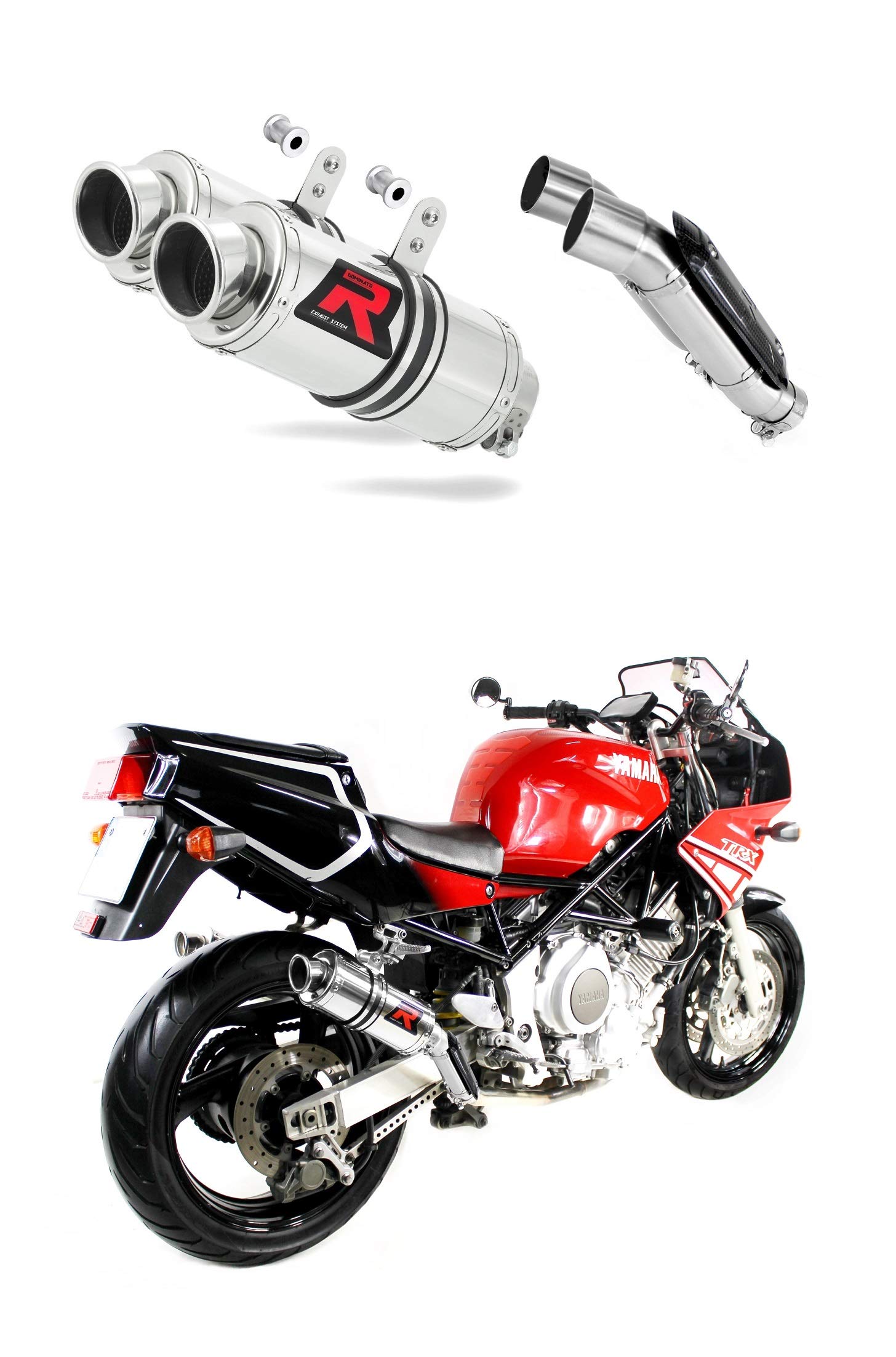 DOMINATOR Auspuff Schalldämpfer Exhaust TRX 850 1995-2000 + DB Killer (GP I) von DOMINATOR