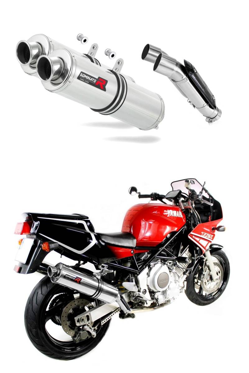 DOMINATOR Auspuff Schalldämpfer Exhaust TRX 850 1995-2000 + DB Killer (RUND) von DOMINATOR