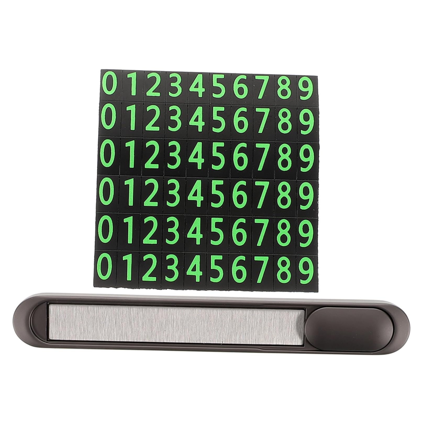 DONFAMDS 1 Satz Parkplatz Nummernschild Autokennzeichen Verschieben Auto-reparaturplatte Parkplatzschuppen Auto Handy Kennzeichen Parkkennzeichen Zahlen-Gadget -aluminiumlegierung DONFAMDS 1 Satz Parkplatz Nummernschild Autokennzeichen Verschieben Auto-reparaturplatte Parkplatzschuppen Auto Handy Kennzeichen Parkkennzeichen Zahlen-Gadget -aluminiumlegierung von DONFAMDS