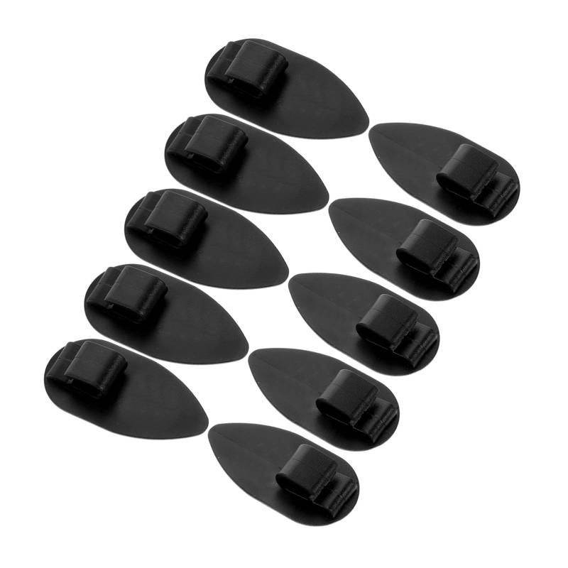 DONFAMDS 10 Stück Autoteppichunterlage Schnallen Für Automatten Befestigungsclip Für Autofußmatten Teppichbefestigungsclip Fußmattenhalter-Clips Automatten-Clip Black Plastik von DONFAMDS