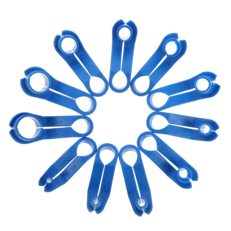 DONFAMDS 11 Stück Schnelltrennwerkzeug Werkzeug Zum Entfernen Von Kfz-schläuchen Werkzeug Zum Entfernen Der Luftleitung Blue Plastik von DONFAMDS