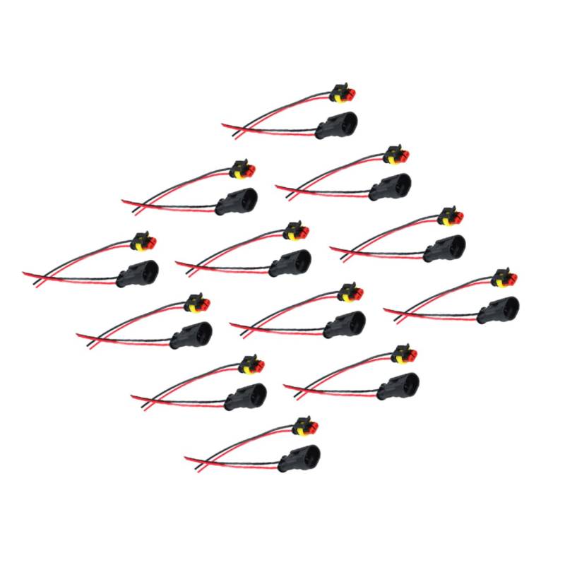 DONFAMDS 12 Stück Wasserdichter Autostecker Anschlüsse Schnelle Drahtverbinder Anschließen Kleine Drahtverbinder Wetterfester Stecker Kabelsteckdose Männliche Und Weibliche Stecker Plastik von DONFAMDS