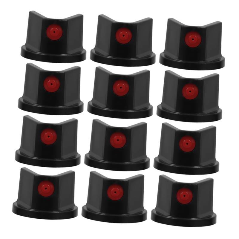 DONFAMDS 15 Stück Selbstlackierdüse Sprühkappe Sprühdosendüse Sprühdosenaufsatz Sprühspitze Farbsprühdosenspitzen Sprühdüsen Für Sprühbehälter Sprühflaschendüsen Abs Schwarz von DONFAMDS