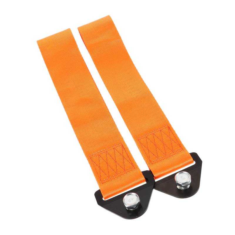 DONFAMDS 2 Stück Abschleppseil Auto zübehör autozubehör Renngurte Abschleppgurt schleppbares Seil Anhängerseil Auto Zugseil Ski-Schleppseil Bootsschleppseil Nylon Orange von DONFAMDS