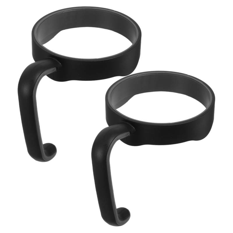 DONFAMDS 2 Stück Auto -Cup -Griff Bechergriffgriff Griff Einer Kaffeetasse Tragegriff Für Wasserflaschen Austausch des Tassengriffs Reisebechergriff Wasserhandgriff Becherhalter Pp Black von DONFAMDS