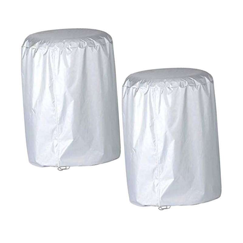 DONFAMDS 2 Stück Reifenabdeckung Radabdeckungen für Bootsanhänger Reserveradabdeckung für Bootsanhänger Anhängerabdeckungen Radabdeckungen für Wohnmobile Felgenfarbe Seidenpolyester Silver von DONFAMDS