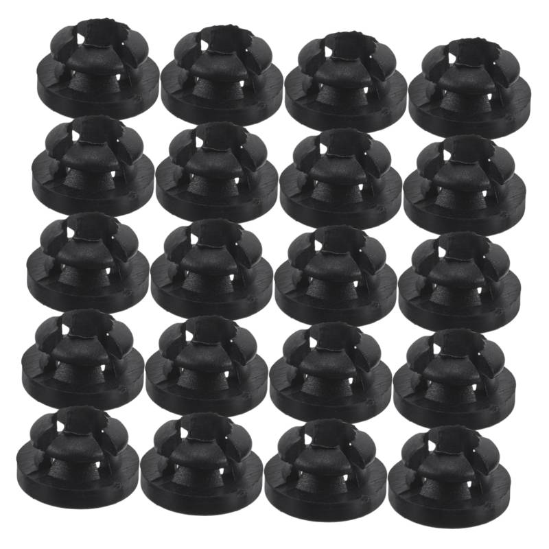 DONFAMDS 20 Stück Motorhaubenstütze Motorhaubenhalter Haubenstützclip Auto-clip-halterung Haubenstützenstangenclip Black Plastik von DONFAMDS