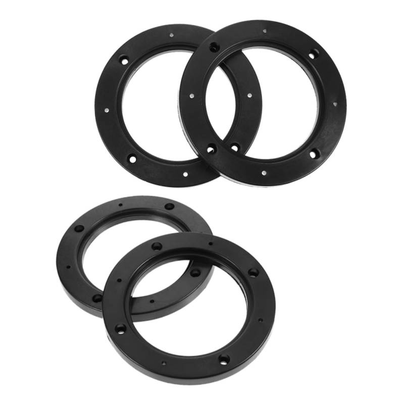 DONFAMDS 4 Stück Hornscheibe auto innenraum Auto-Audio-Adapter Universal Lautsprecher Spacer schwarzer Montage-Distanz-Adapterring Ablassventil des Luftkompressors Abs Black von DONFAMDS
