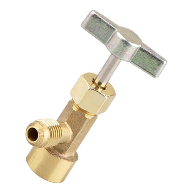 DONFAMDS Kann mit Tankadapter zapfen kühlflüssigkeit coolant kältetuch y Schlauchanschluss Schlauchadapter Conditioner-Schlauchanschluss Kältemittel spaltet passend Messing Golden von DONFAMDS