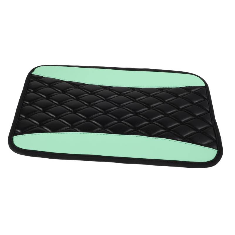 DONFAMDS Kasten Auto-armlehnenbox-matte Aufbewahrungsabdeckung Für Die Autoarmlehne Universelle Auto-mittelkonsolenabdeckung Auto-armlehnenmatten Auto -armlehre -abdeckung Pu-leder Green von DONFAMDS
