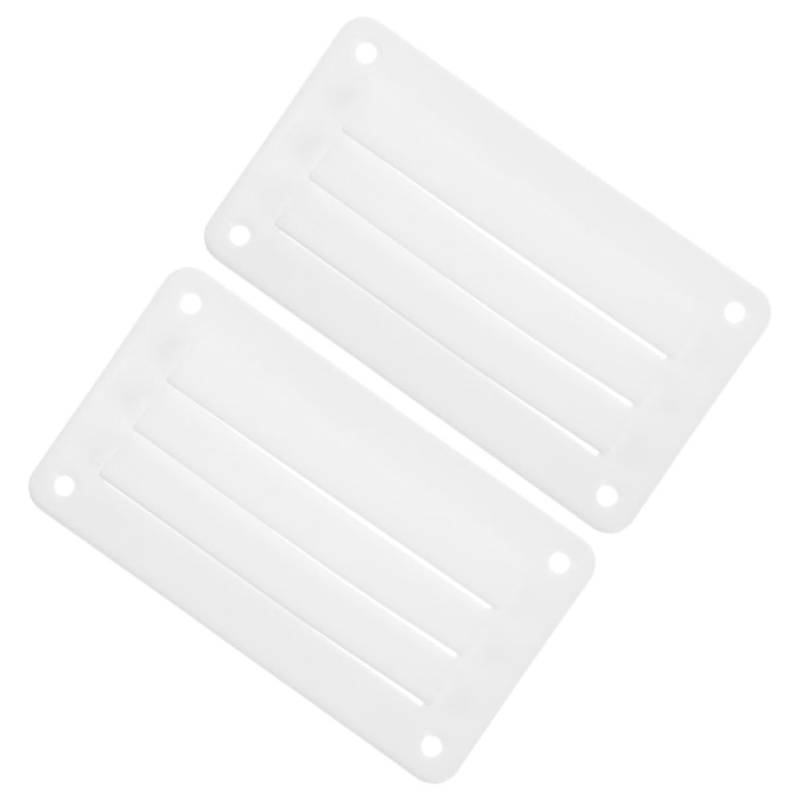 DONFAMDS Lüftungsfenster Kleine Entlüftung Lamellenentlüftung Für Boot Lamellenentlüftung Für Behälter Marine-lüftungsplatte Marine-lamellenentlüftung Gerader Marine-entlüfter Nylon Weiß von DONFAMDS