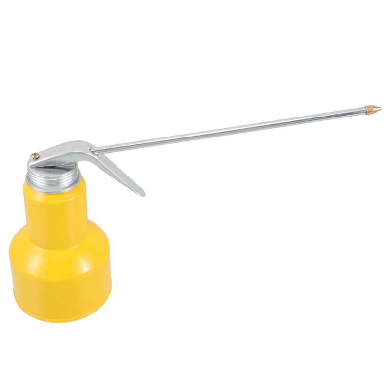 DONFAMDS Öltopf Handpumpe Ölkanne Motorölpumpe Getriebeölpumpe Ölpumpenabzieher Benzinübertragungspumpe Zapfsäulenspender Für Spirituosen Handgehaltener Öleimer Yellow Metall von DONFAMDS