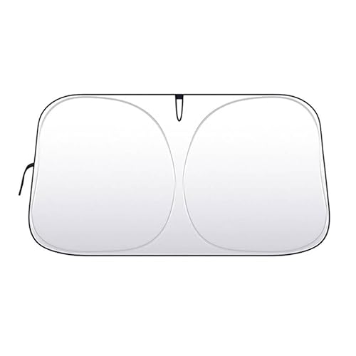 Auto Windschutzscheibe Sun Shade für Renault 5E-Tech 2024-, Vordere Sonnenschutz Sonnenblende Blockiert Strahlen HäLt Das Fahrzeug KüHl（140 * 70cm） von DONGDONG