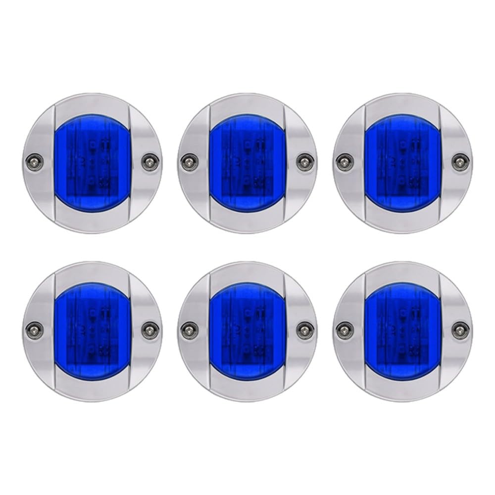 DONGKER Boots Navigation Licht, 6 Stück DC 12V 6W LED Heckleuchte, IP67 Wasserdicht Navigationslicht Hecklicht für Boot Marine Yacht von DONGKER