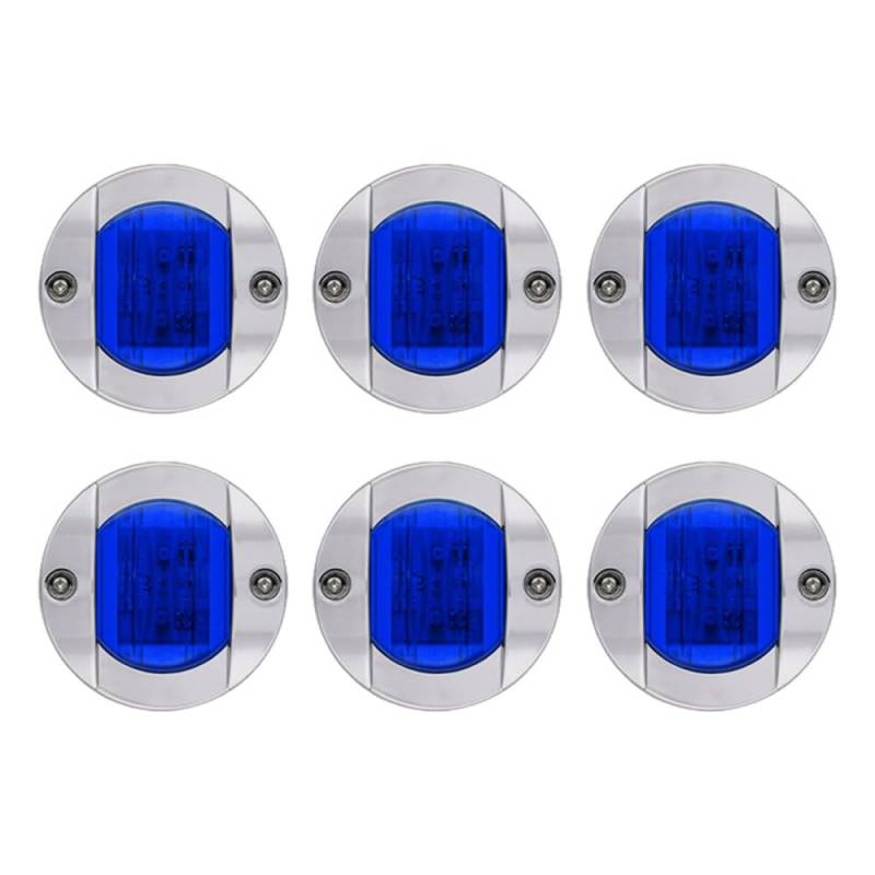 DONGKER Boots Navigation Licht, 6 Stück DC 12V 6W LED Heckleuchte, IP67 Wasserdicht Navigationslicht Hecklicht für Boot Marine Yacht von DONGKER