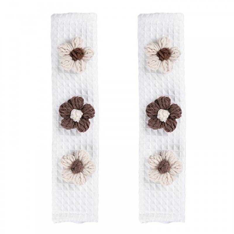 Gurtpolster Auto, 2 Stück süße Sonnenblume Auto Sicherheitsgurt Schulterpolster Plüsch Gürtelkissen Schutzkissen für mehr Komfort auf der Reise, 25x6 cm von DONGKER