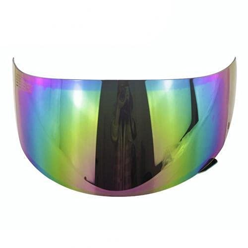 Helm-Visier-Fit für LS2 FF352 FF351 FF369 FF384 Motorrad-Helm PC-Objektiv-Schild-Teile Anti-UV-Motorrad Full Face-Helm-Linse (Farbe : Multicolor) von DONGNIE