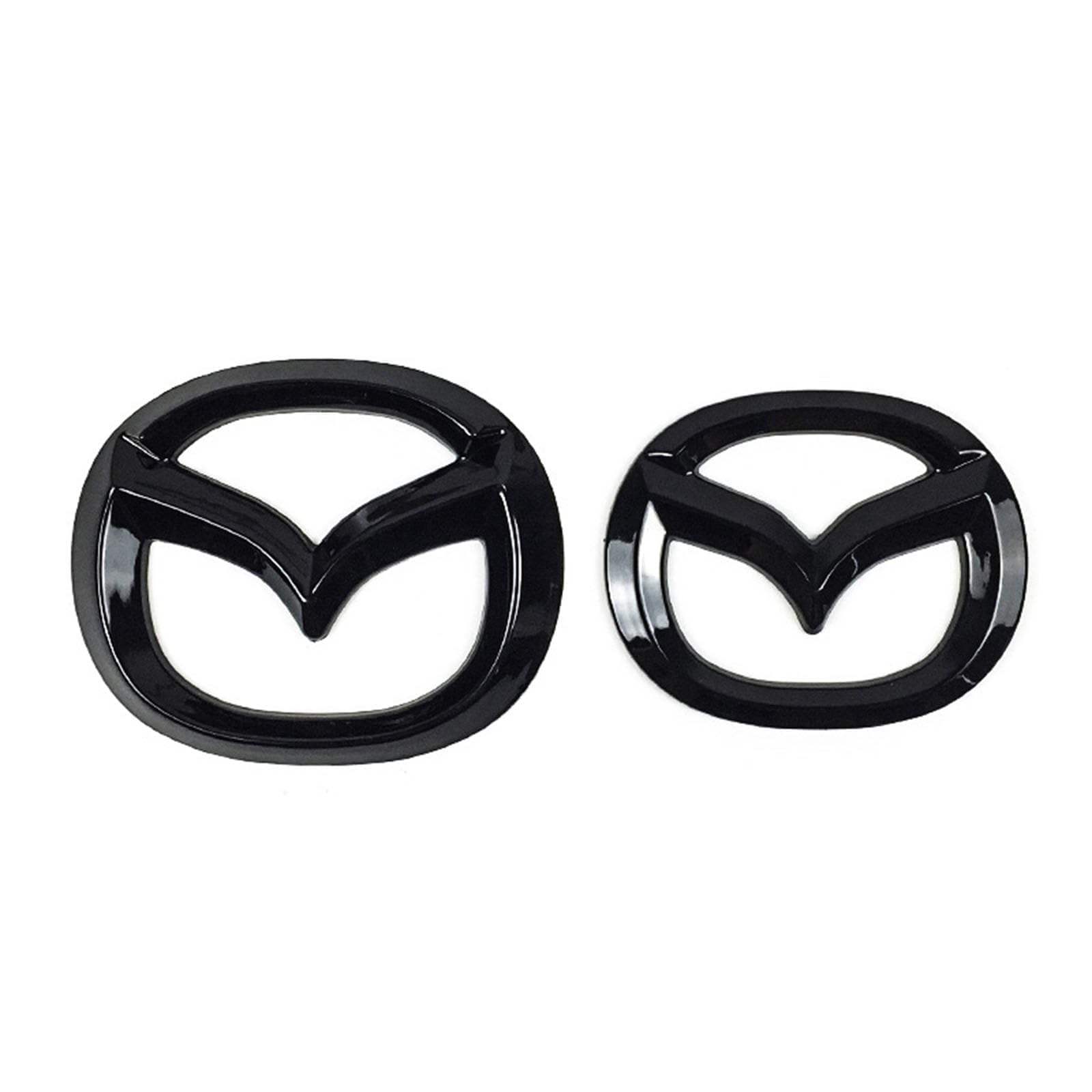 2 Pcs Auto Emblem Aufkleber für Mazda CX-30 2019-2023,Front Motorhaube Kofferraum 3D Logo Heckklappen Buchstaben Selbstklebende Ersatz Dekoration Styling Zubehör,A von DONHEK