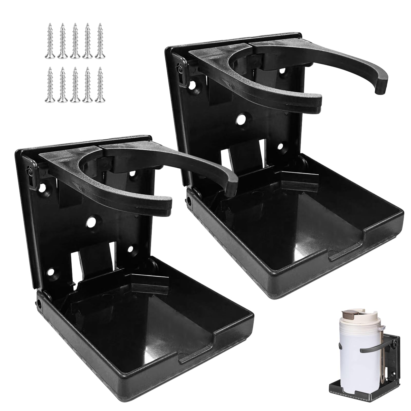 2 Stück Auto Getränkehalter,Flaschenhalter Auto,Getränke Halter Auto,Klappbar Dosenhalter,Becherhalter,Verstellbarer Flaschenhalter,Cup Holders Kaffeebecherhalter für Boot KFZ LKW RV Zubehör 2 Stück Auto Getränkehalter,Flaschenhalter Auto,Getränke Halter Auto,Klappbar Dosenhalter,Becherhalter,Verstellbarer Flaschenhalter,Cup Holders Kaffeebecherhalter für Boot KFZ LKW RV Zubehör von DONOONIS