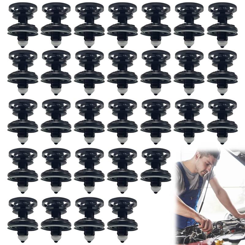 30 Stück Türverkleidung Befestigung Clips Befestigung Türverkleidungs Clips T5,Kunststoff Auto Befestigung Clips,Befestigungsclips Kompatibel mit Vw Golf 5 6 7 T4 T5 Passat Polo Skoda Caddy, A1 A4 von DONOONIS