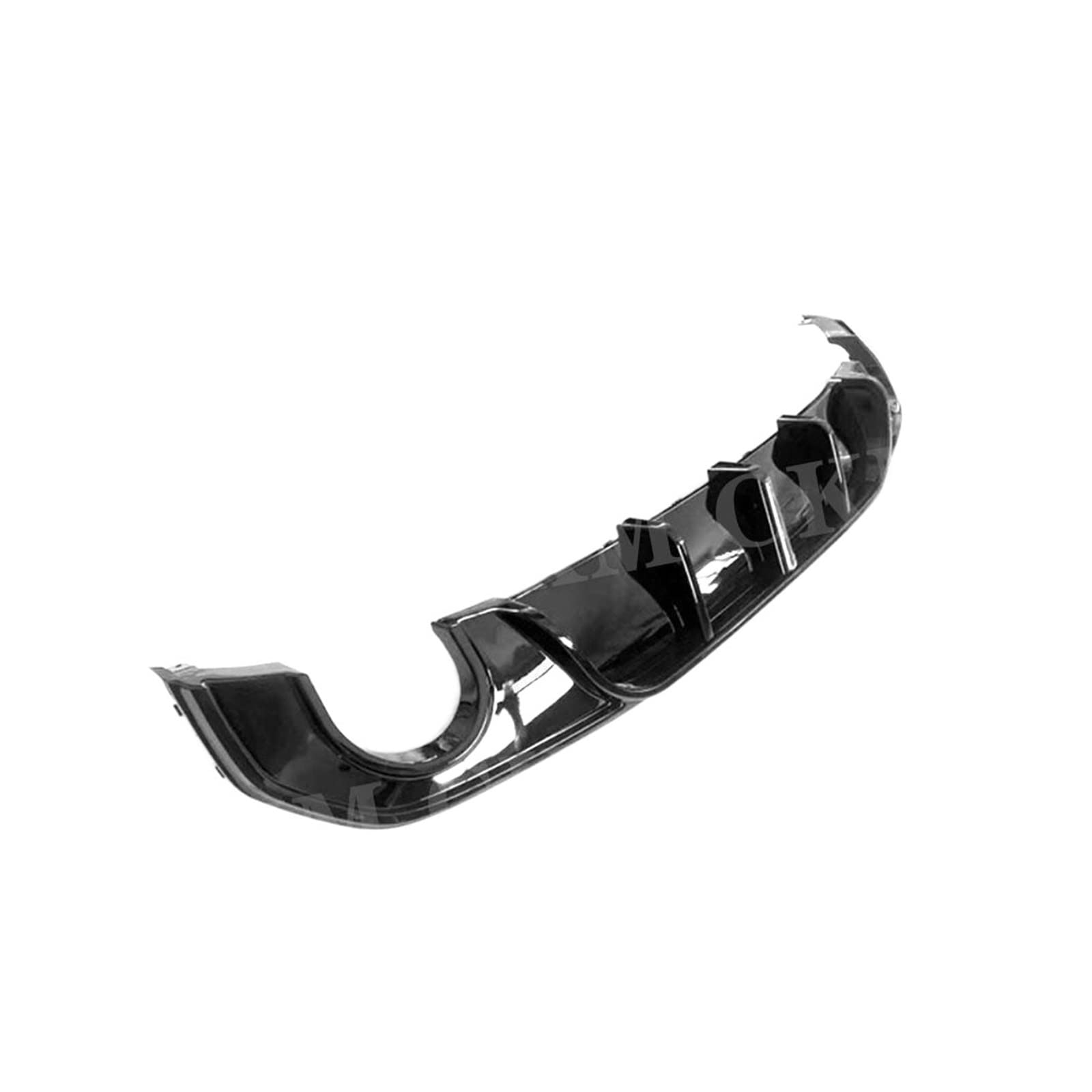 ABS glänzend schwarzer Auto-Heckstoßstangen-Lip-Diffusor-Spoiler, kompatibel mit BMW 4er G26 425i 430i M Sport Limousine Gran Coupe 2021 +(ABS Gloss Black) von DOPQNYLZW
