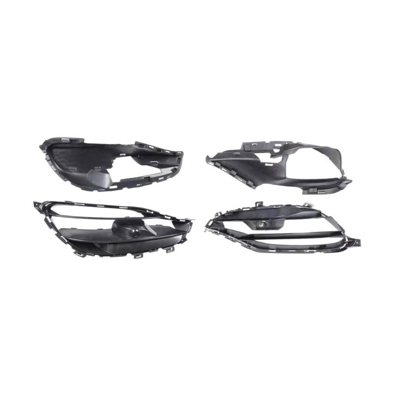 Auto-Frontstoßstangen-Nebelscheinwerfer-Grills, kompatibel mit Benz CLA-Klasse W117 CLA200 CLA45 AMG 2016–2018, ABS-Entlüftungsverkleidungsteil, Autozubehör von DOPQNYLZW