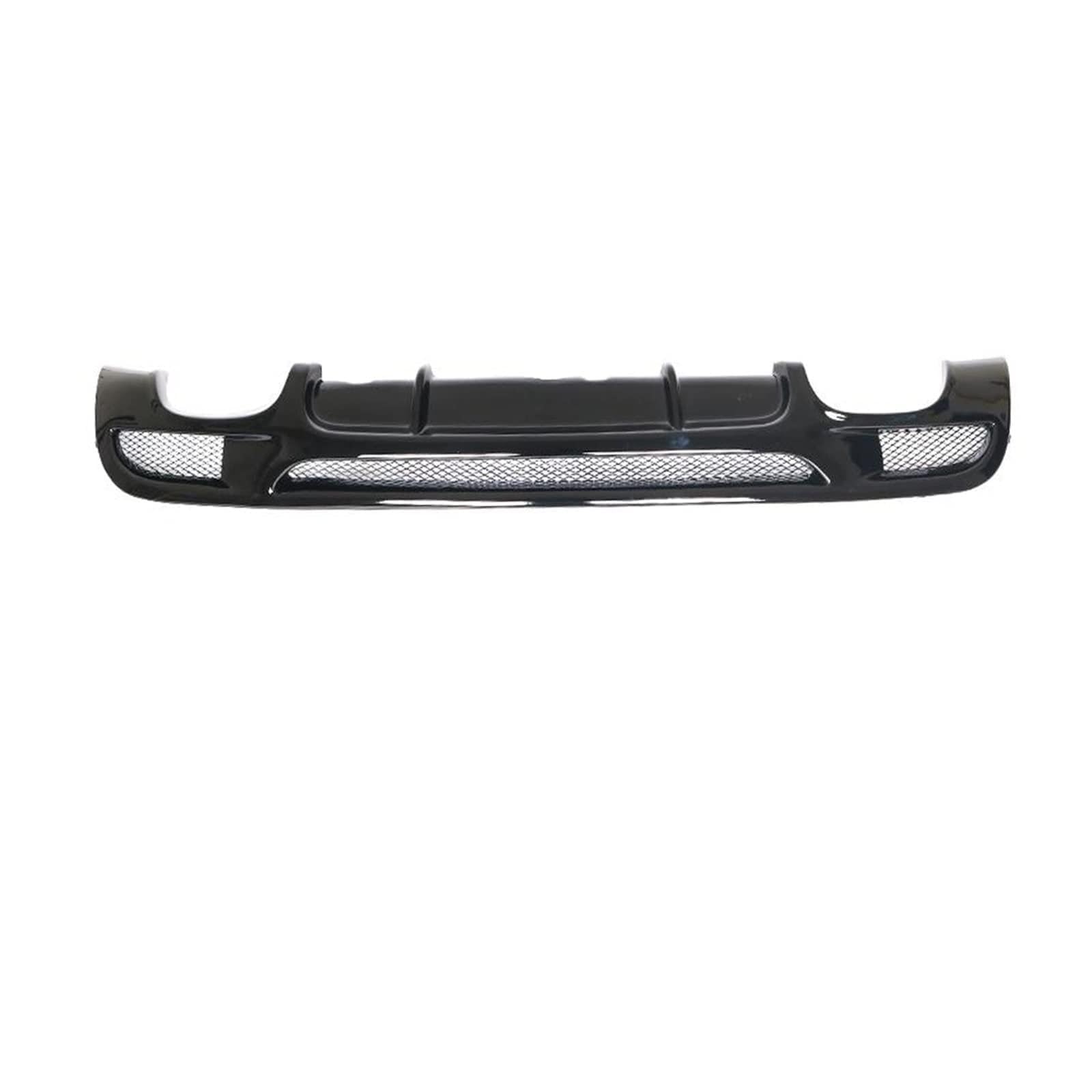 Auto Heckstoßstangen-Diffusor-Lippenspoiler Kompatibel mit BMW 1er E82 E88 M Sport 2-Türer 2007-2013 Vierauslässe Kohlefaser/GFK(Gloss Black FRP) von DOPQNYLZW