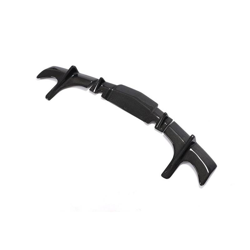 Carbonfaser-Heckdiffusor-Verkleidung, kompatibel mit Cadillac ATS 2014–2018, Heckstoßstangen-Diffusor-Verkleidung, Dekoration, Spoiler-Splitter, 3 Stück/Set von DOPQNYLZW